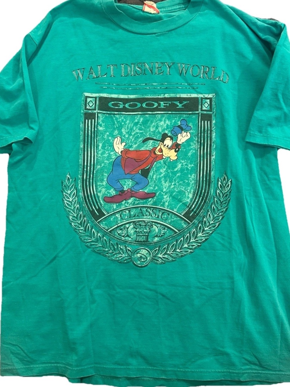 Vintage 1990s Walt Disney Goofy Graphic Tee - Teal